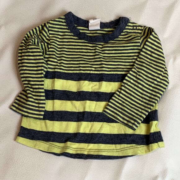Long Sleeve T Shirt Bundle Graphic Stripe Tee Baby Boy Girl 3 Months 0-3 3-6 - Picture 4 of 9
